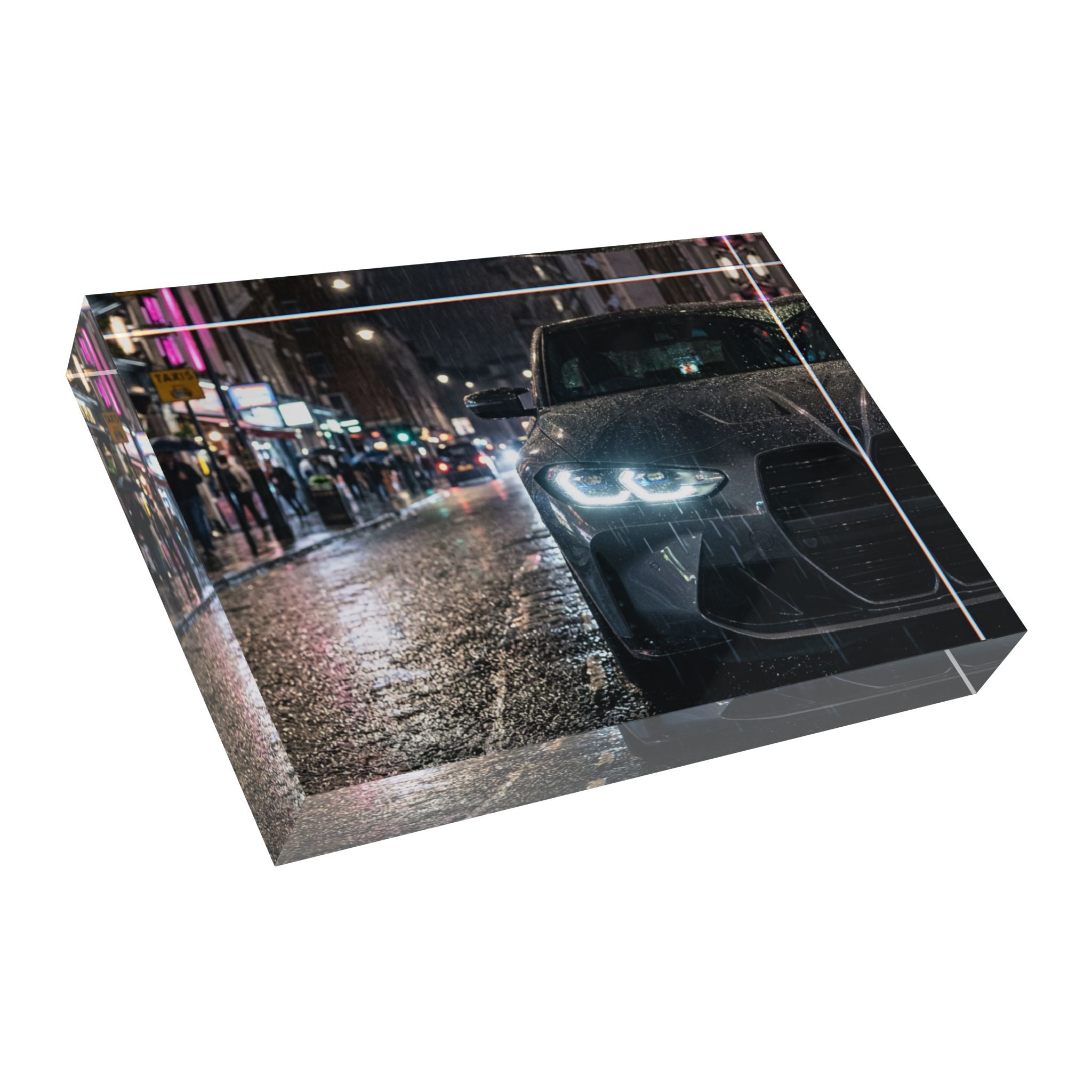 Rainy Night Sports car