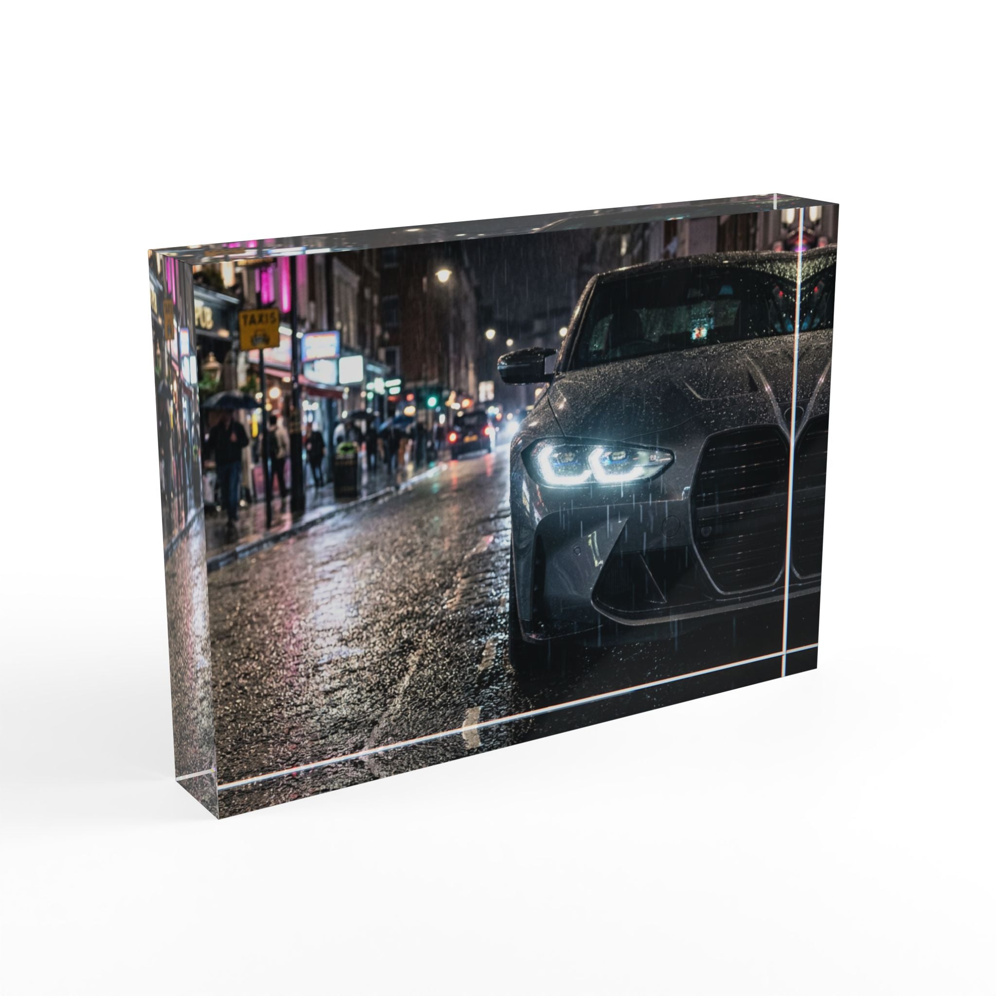 Rainy Night Sports car